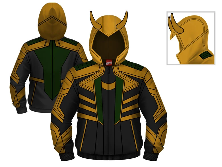 Marvel Avengers - Loki - I Am A God! Costume Hoodie 1 Marvel Avengers - Loki - I Am A God! Costume Hoodie