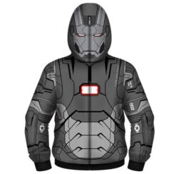 Iron Man 3 - I Am War Machine Full Zip Hoodie (Size XXL)