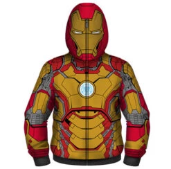 Iron Man 3 - Iron Man Mark 42-M Full Zip Hoodie (Size XXL)