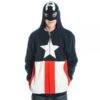 Marvel Captain America Men's Blue 'Suit Up' Hoodie (Size XXL)