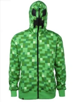 Mindcraft Creeper Costume Hoodie