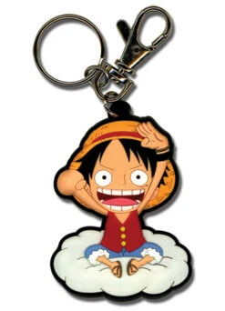 One Piece - Luffy Sitting On Clouds SD PVC Key Chain
