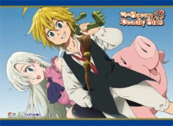 The Seven Deadly Sins - Meliodas, Elizabeth & Hawk Wall Scroll